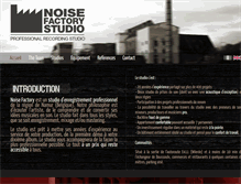 Tablet Screenshot of noisefactory.be